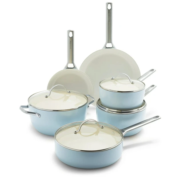 10 - Piece Non-Stick Ceramic Cookware Set