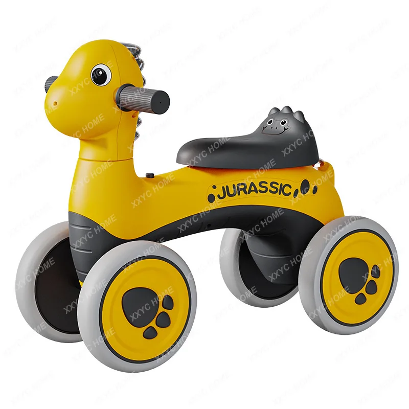 

Balance Bike (for Kids) No Pedal for 1-3 Years Old Children Scooter Four-Wheel Baby Kids Balance Bike Children Parallel Car Baby