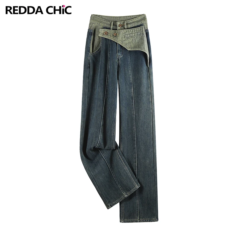 

Брюки-багги мужские повседневные со швами, свободные винтажные прямые штаны с широкими штанинами, в стиле пэчворк, уличная одежда, Y2k