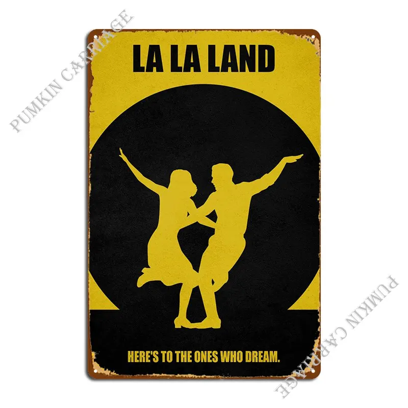 

La Land металлический знак, Забавный гараж, фотоплакат