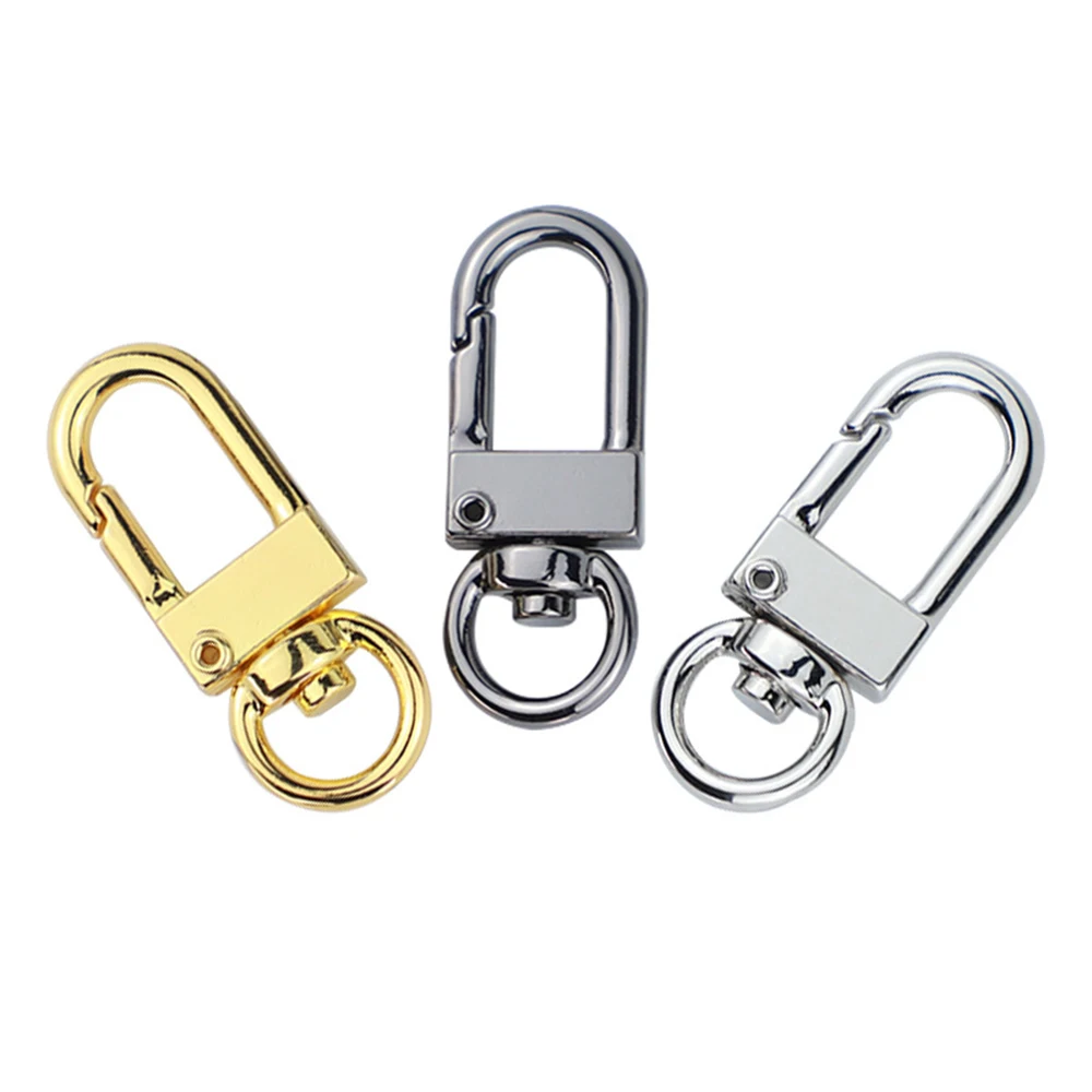 10 teile/los Karabiner Karabiner Haken Überzogene Gold Silber DIY Schmuck Machen Erkenntnisse für Schlüsselbund Armband Neckalce Liefert – Detail 3