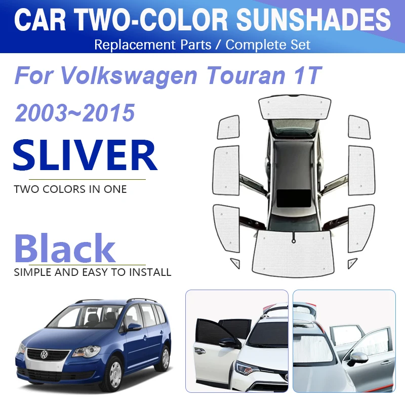 

For Volkswagen VW Touran 1T Mk1 2003~2015 Car Window Sunshade Pads Window Visors Shields Windshields Sun Shades Auto Accessories