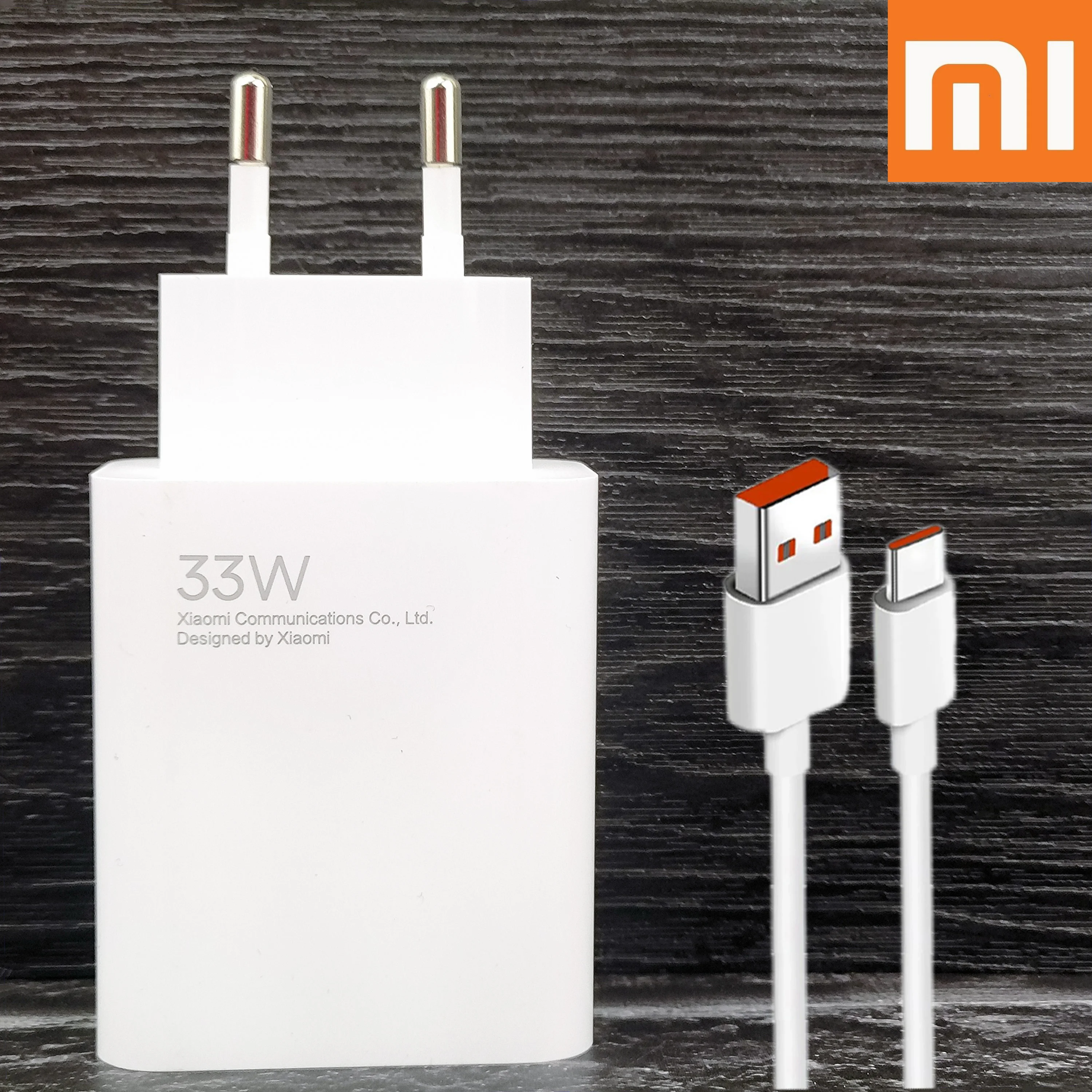 Xiaomi Power Supply 33W EU Charger Original Turbo Fast Charge 6A Type C