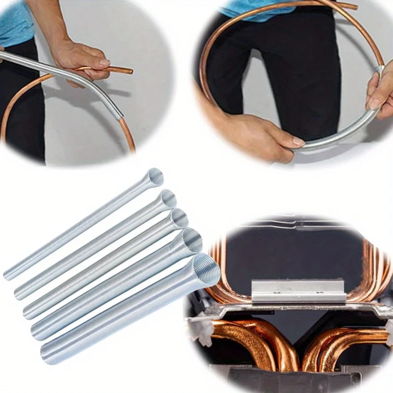 Copper Aluminum Thin Wall Steel Pipe Spring Bending Machine Set 5/8 Inch 1/2 Inch 3/8 5/16 1/4