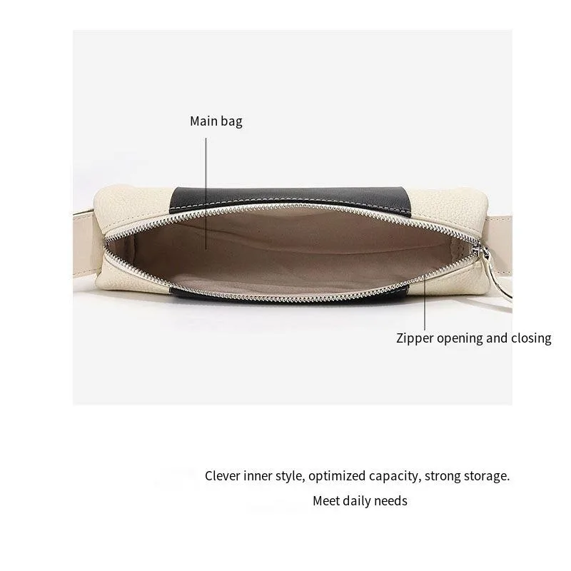 New Women's Bag Fashion Underarm Bags Advanced Sense Versatile Minority Design Baguette Bag Leather Shoulder Bags Female bolsa