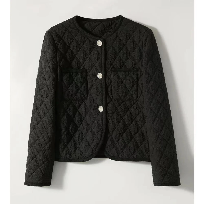 Autumn Winter New Elegant Pocket Patchwork Coats Long Sleeve Solid Loose Youth Jackets Tops Fashion Temperament Women Clothing