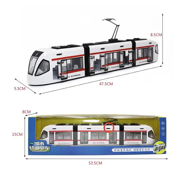 Tram Train Set Bus Sliding Toy Train Car Model Children's Toy Gift Train  Model Toys Car Model Urban - AliExpress