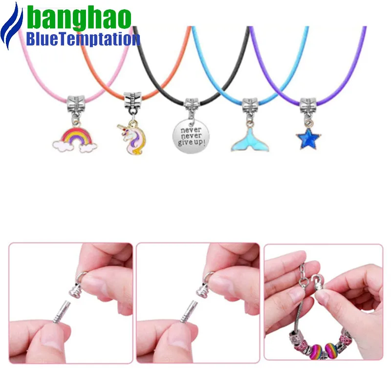 wholesale Fashion handmade Charms gift for making accessories for diy jewelry pendants alloy beads bracelets HDT007