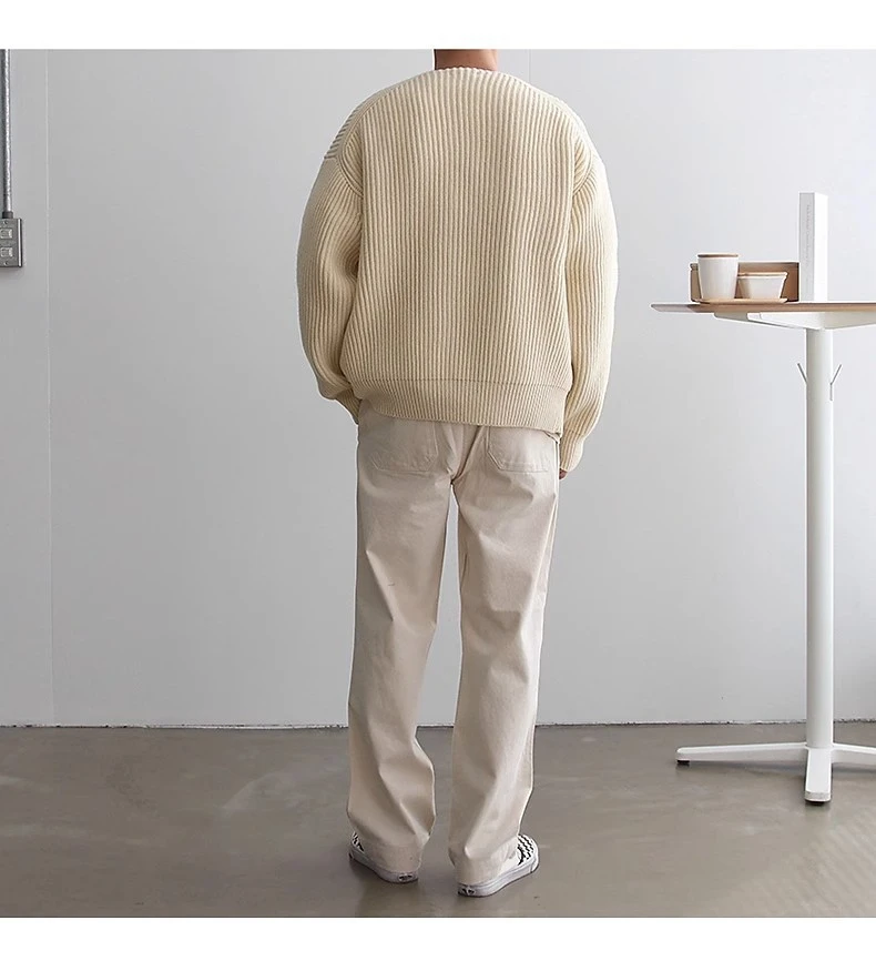 Knit Sweaters For Men Cardigan Men's Autumn Warm Clothing Luxury Y2k Vintage New Sweater Winter Cotton Warm Man Clothes 5