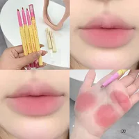Matte Lip Liner Pen Contouring 3D Lips Waterproof Lasting Smooth Lipstick Pencil Nude Milk Pink Lip Tint Dupes Makeup Cosmetics 2
