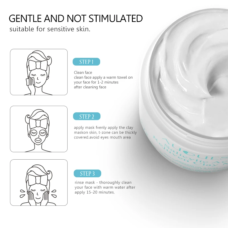 Blackhead Remover Salicylic Acid Face Mask Facial Cleansing Against Black Dots Acne White Clay Mask Cream Skincare Cosmetics 6 Blackhead Remover Salicylic Acid Face Mask Facial Cleansing Against Black Dots Acne White Clay Mask Cream Skincare Cosmetics 6