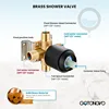 2025   Bathroom Shower Head Kit High    Spray Shower Trim Kit Valve Included Shower Head and Handle Set Matte Black 6
