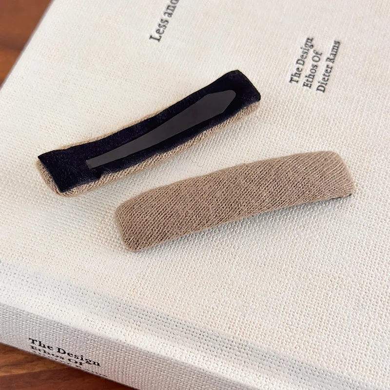 Minimalistische Plüsch-Baby-Clip, Haarnadel, seitlicher Clip, neuer Stil, gerade Haarspange, Baby-Haarspange für Pony, Stirn-Haar-Accessoire – Detail 7