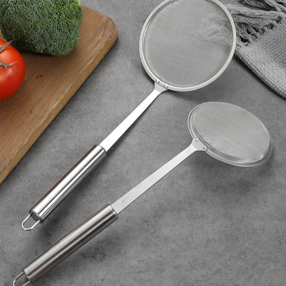 Description Picture 4 of item304 Stainless Steel Japanese Hot Pot Filter Mesh Percolator Soup Skimmer Spoon Fried Food Net Strainer Oil Skim Grease Foam