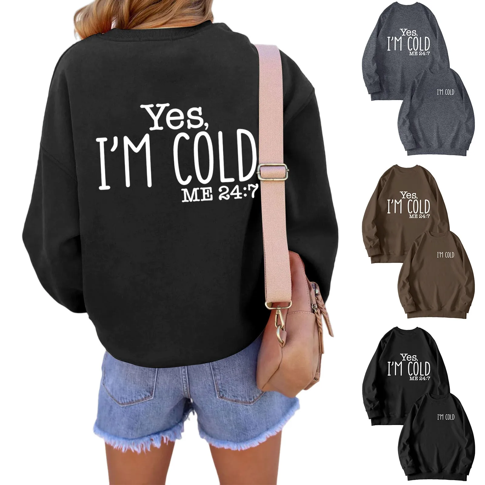 

Womens I'm Yes Cold Me Funny Letter Printed 1 Piece Outfits Women 2 Peaces Set Women 2002 Sweatshirt Women 2t Zip up Hoodie Girl