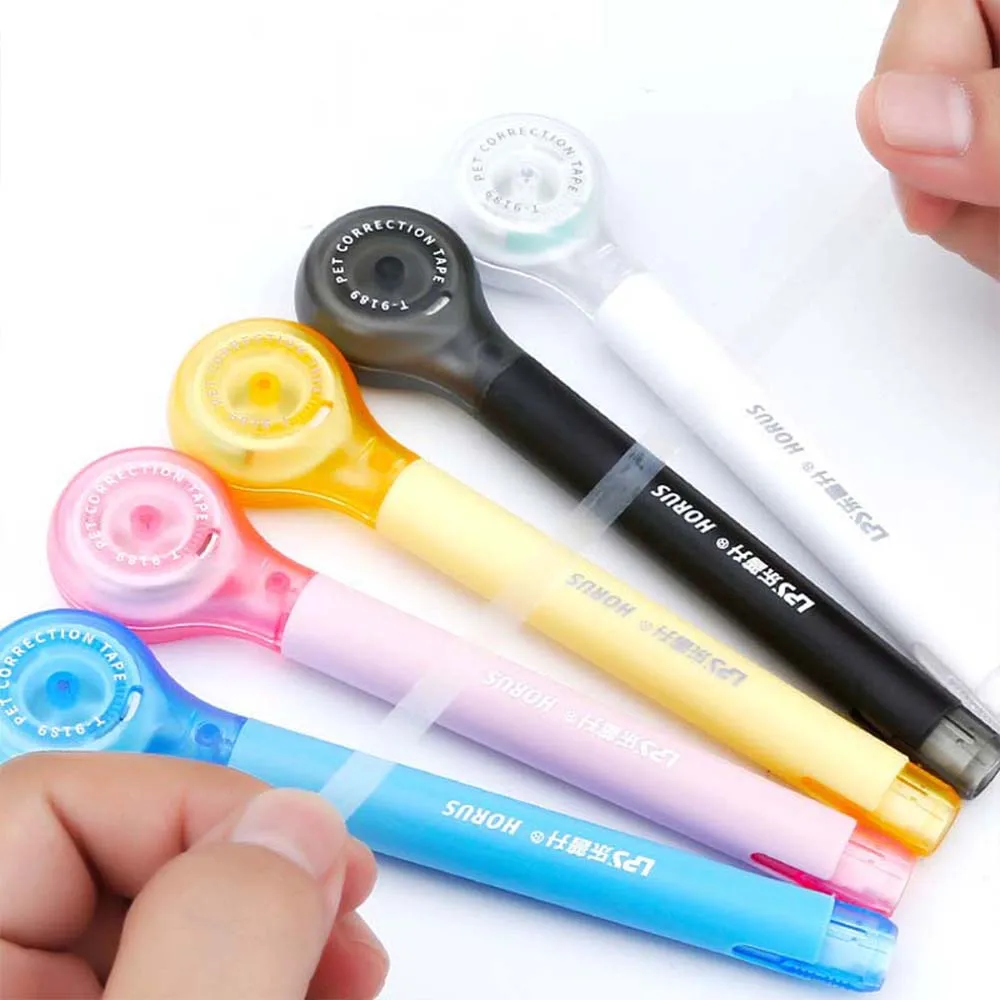Correction Tape Kawaii Correction Creative Pen Shape Correction Tape Cute Colorful Corrector Tape Error Tools Stationery 5mm*6m
