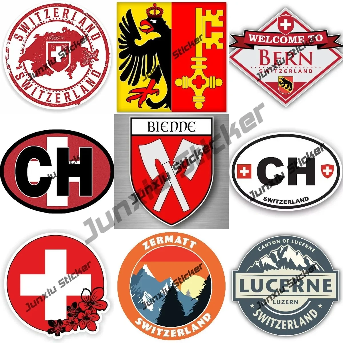 Länderflaggen Aufkleber Aufkleber Sticker Autoaufkleber Wappen