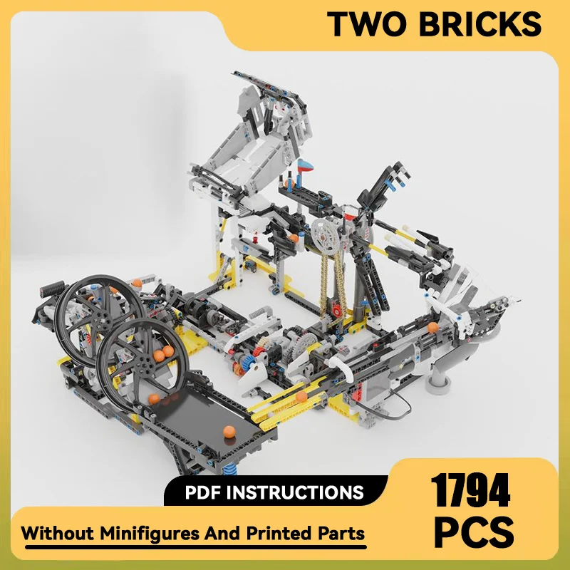 

Moc Building Blocks GBC Dribbling Device Model Technology Bricks Electric And Manual Mechanical Operation DIY Toys For Kid Child