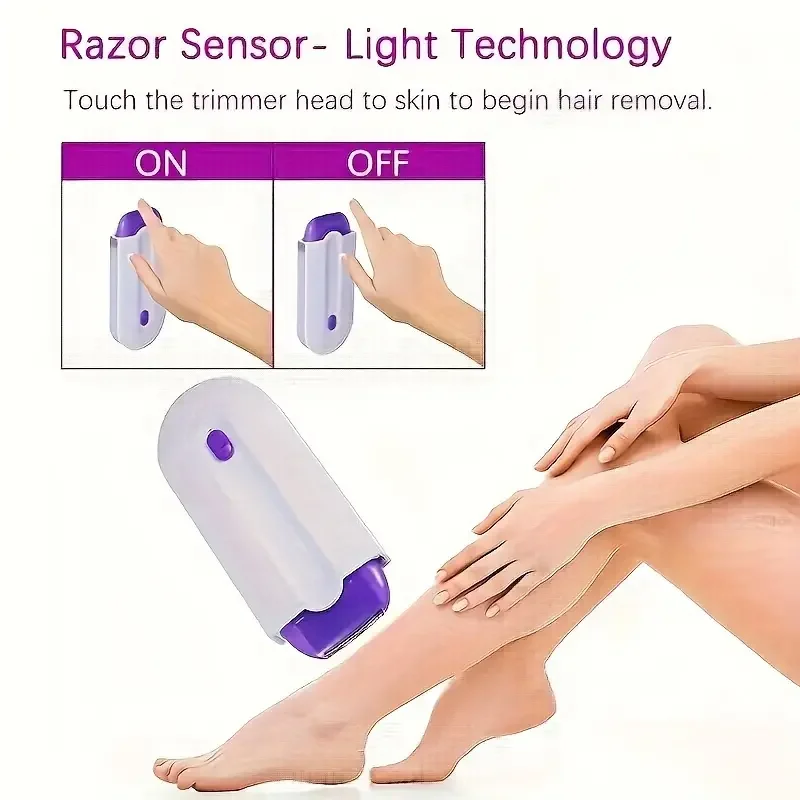 Electric Shaver Body Hair Trimmer Hair Removal Tool Women's Electric Hair Removal Device Leg and Armpit Induction Type Automatic Start Stop For Men