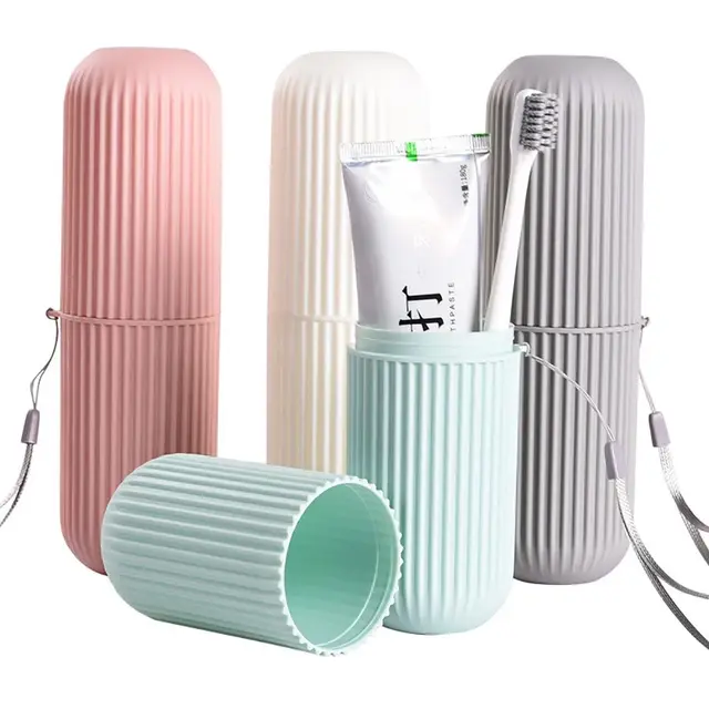 Travel Portable Toothbrush Cup Bathroom Toothpaste Holder Storage Case Box Organizer Travel Toiletries Storage Cup New Creative 1