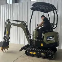 Small Hydraulic Excavator 1.2 Ton 1 Ton Garden Farm Excavator Compact Construction Equipment for Agriculture And Landscaping