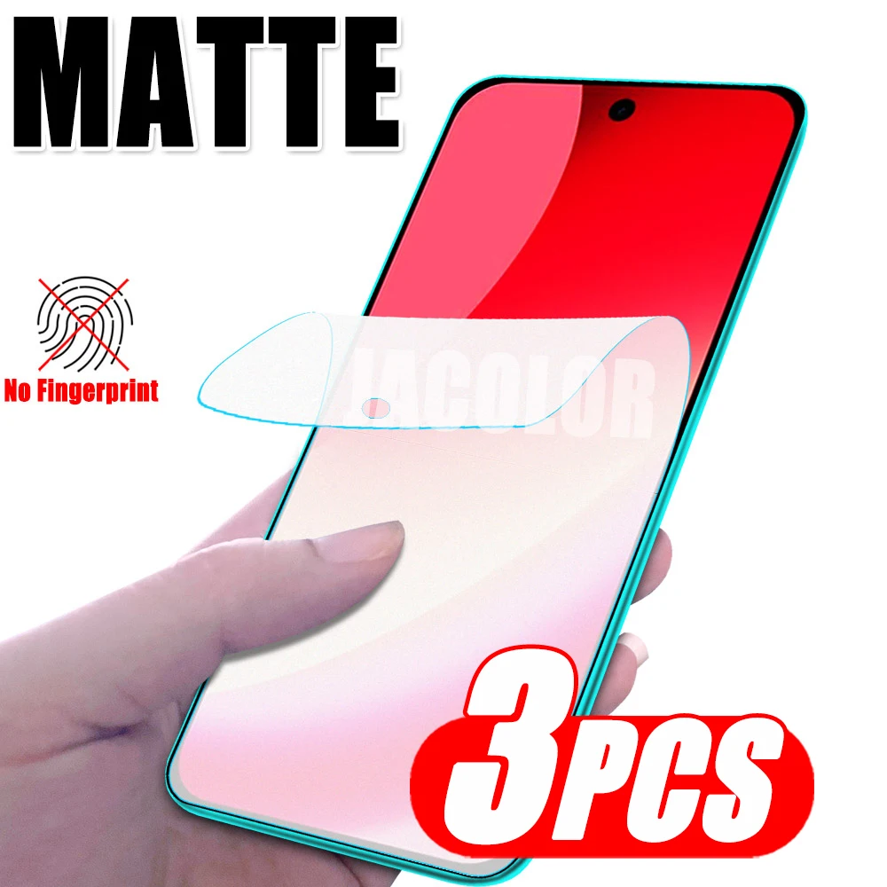 Matte Frosted Hydrogel Screen Protector - 3 Pack Soft Safety Film