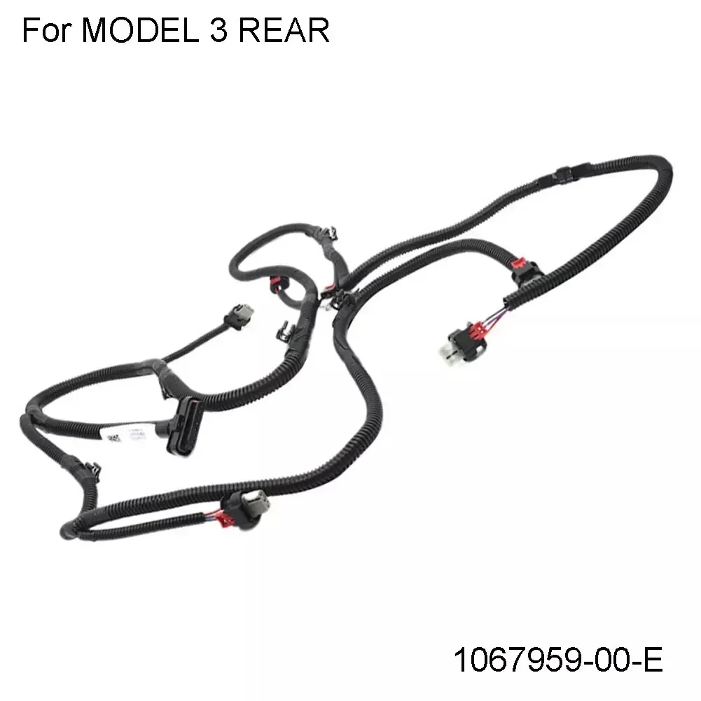 테슬라 모델 3 2017-2020 용 자동차 리어 범퍼 PDC 레이더 센서 와이어 와이어링 하네스, 1067959-00-E