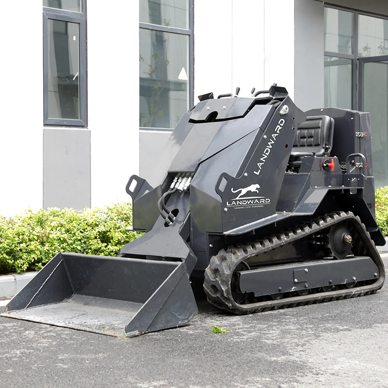 Euro 5 Home Wheel Skid Steer Loader Small 4WD Loading Transporter Diesel Power Crawler Mini Skid Loader Customized