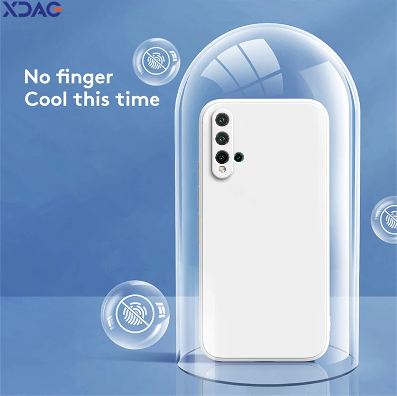 Shockproof Liquid Silicone Square Back Cover with Camera Protection