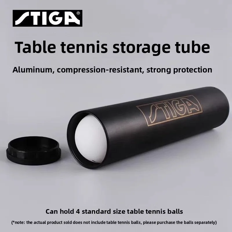 STIGA 탁구 라켓 금속 접착제 롤러, 접착제 압착기, 라켓 접착제, 관형 볼 박스, 간단한 다기능 박스
