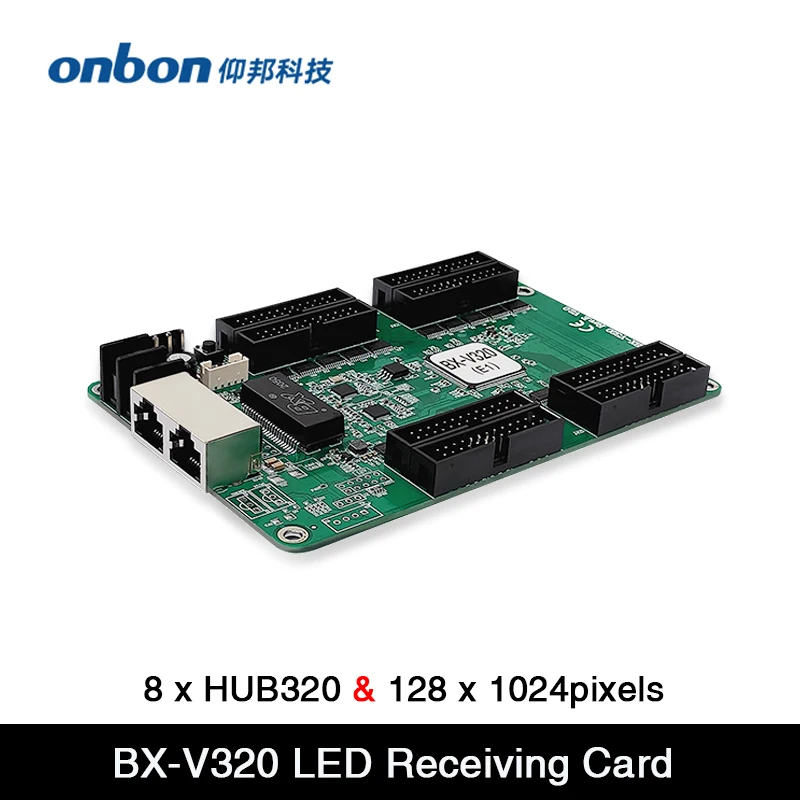 

Onbon BX-V320 Receiving Card with 8 x HUB320 Port , work with OVP-V4,OVP-V8,BX-L1A Send Card,128 x 1024pixels