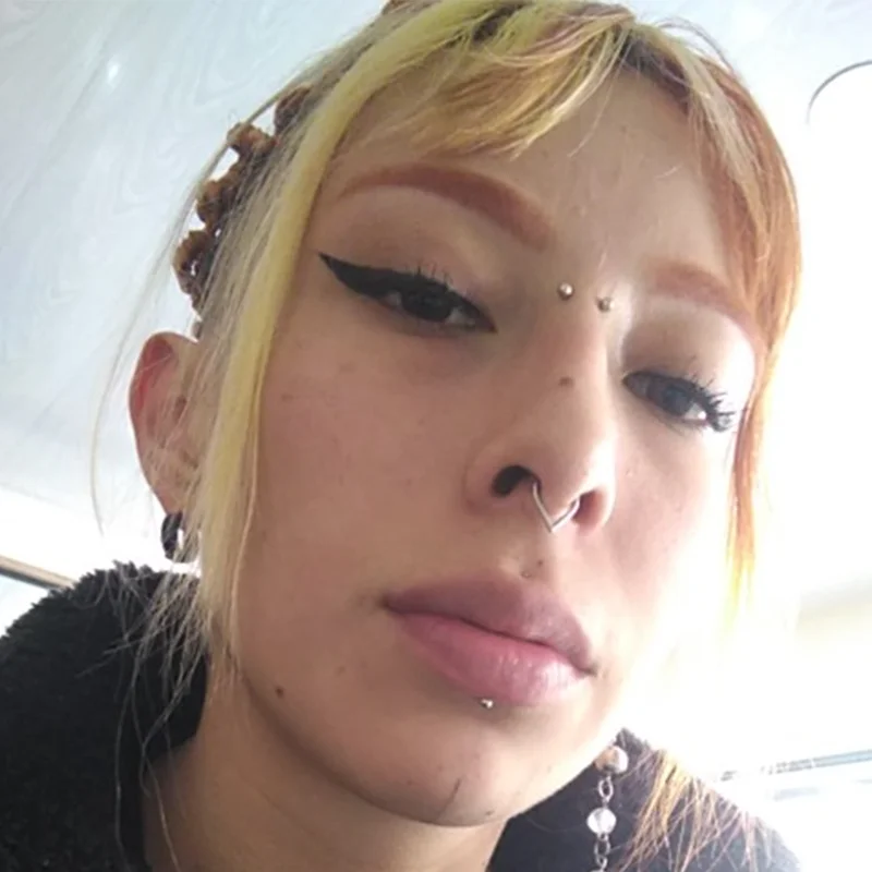 New Nose Piercing Ring Nase Cuff Septum Piercing Ring Titanium Steel Nariz Piercing Ear Cartilage Tragus Goth Piercing Nez Opal