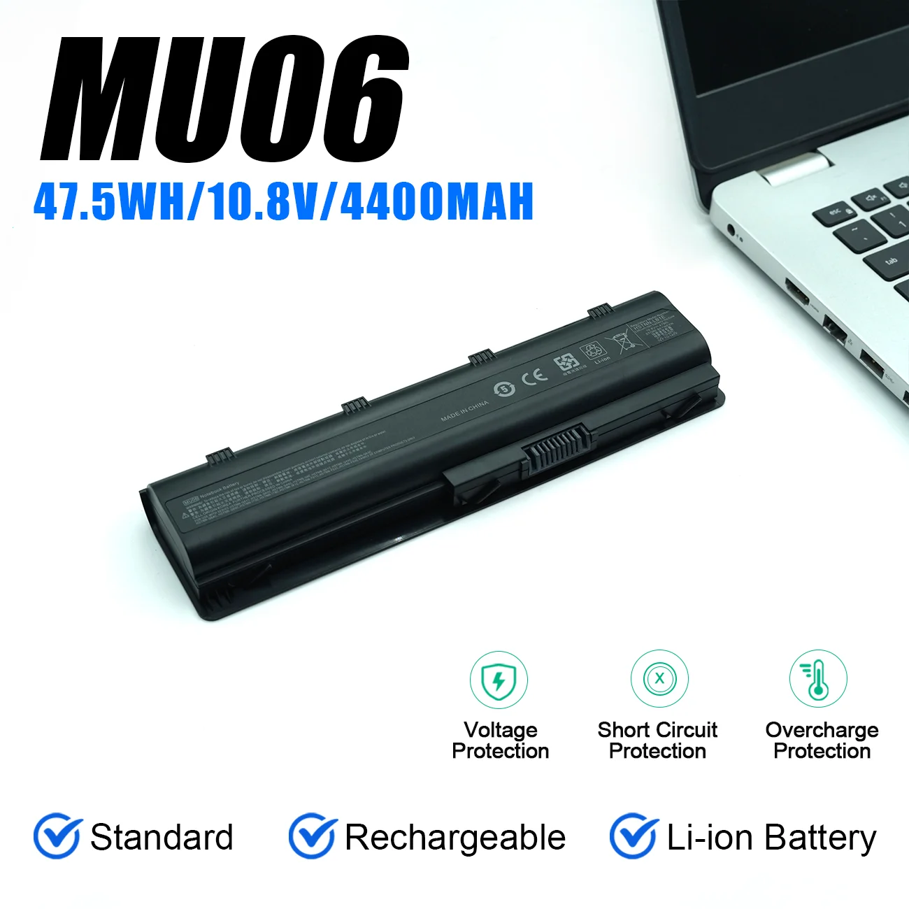 MU06 MU09 batterie pour HP pavillon DM4 G4 G6 G7 DV3-4000 DV5-2000 DV6 ...