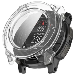 Tempered Glass Screen Protector & Bumper Cover for Smartwatch - Durable Case Accessories (Clear)
