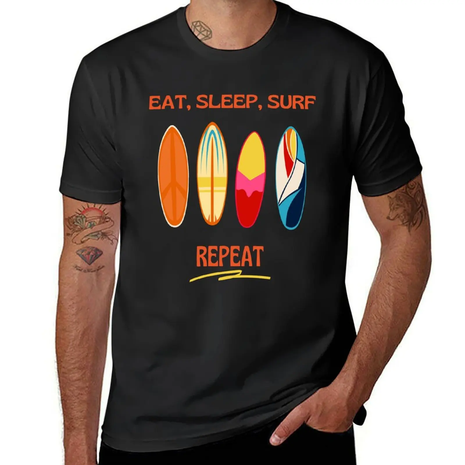 Футболка мужская оверсайз с надписью «Eat Sleep»