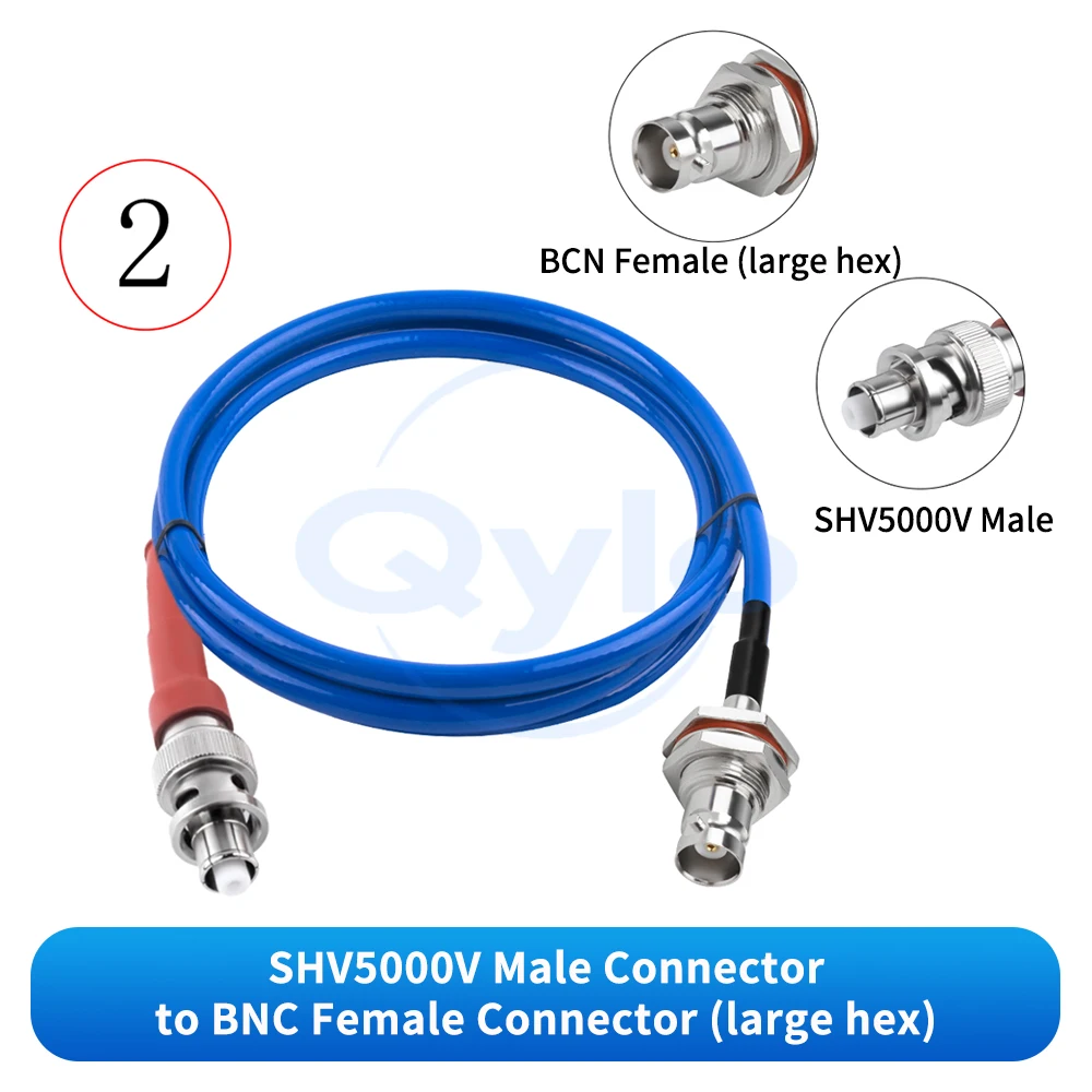 (1 Stück) 5000V Hochspannungskabel SHV auf BNC Stecker/Buchse RG142-PUR Hochflexibles Kabel SHV 5000V auf BNC – Detail 4