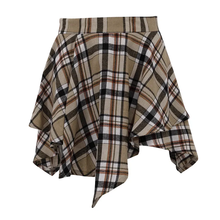 Vintage Contrast 2 Piece-Set Skirt For Women Long Sleeve Slim Patchwork Coat And High Waist Skirt Outfits Ladies Clothes