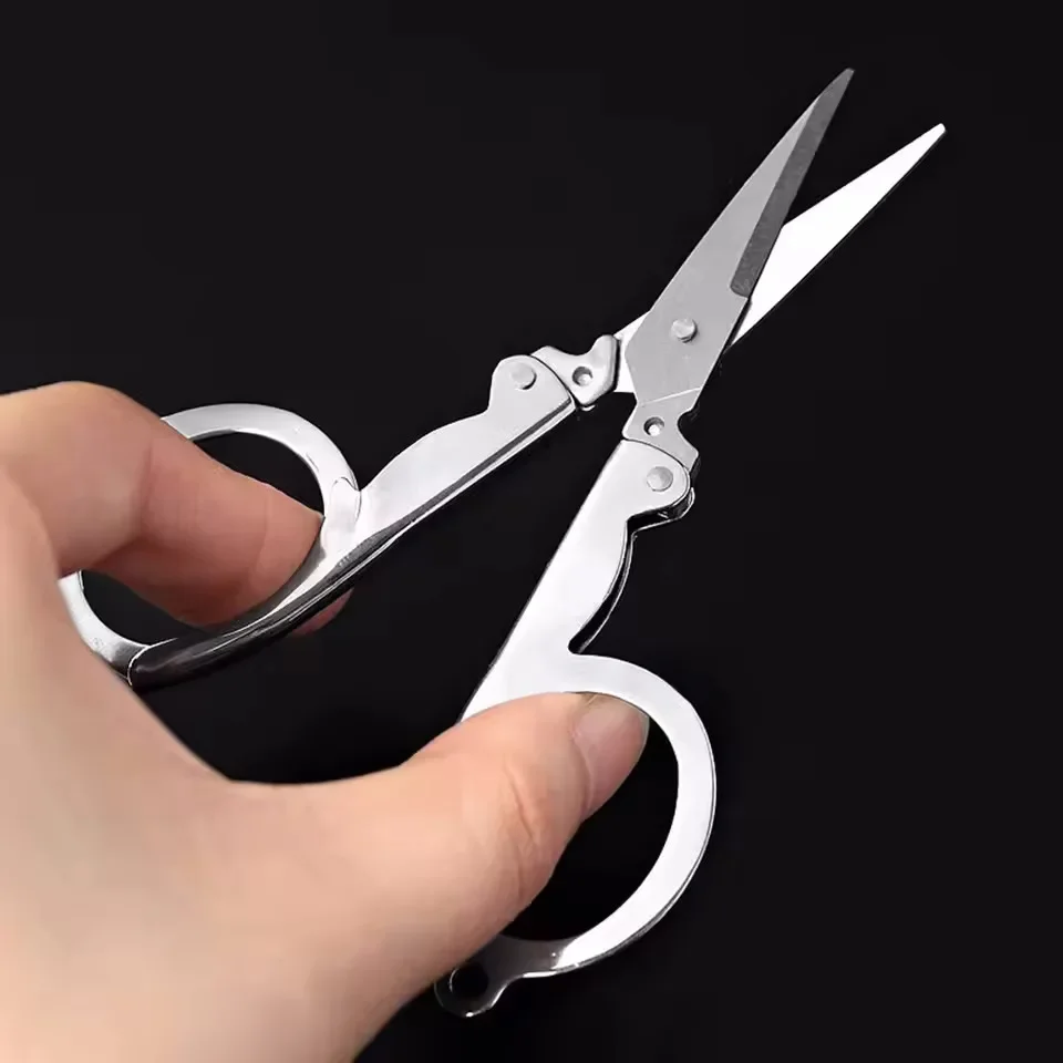 Folding Scissors Multifunctional Stainless Steel Folding Small Household Mini Thread Cutting Nail Tools