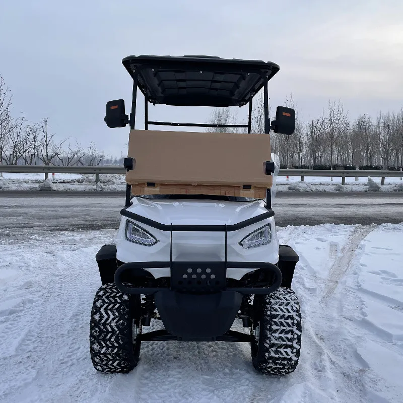 

Convertible 4-Seat Folding Rear Seat 5000W Electric Sightseeing Bus Golf Club Car 2024 New Models On Sale