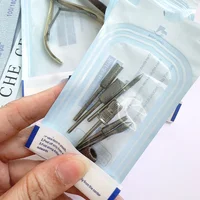 50/100 Pcs Disposable Nail Disinfection Bag Self-sealing Bag Storage Sealed Bag Toolkit Dead Skin Scissors Tweezers Dust Brush 2