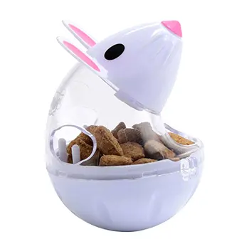Cat Food Leakage Tumbler Feeder Treat Ball Cute Little Mouse Toy
