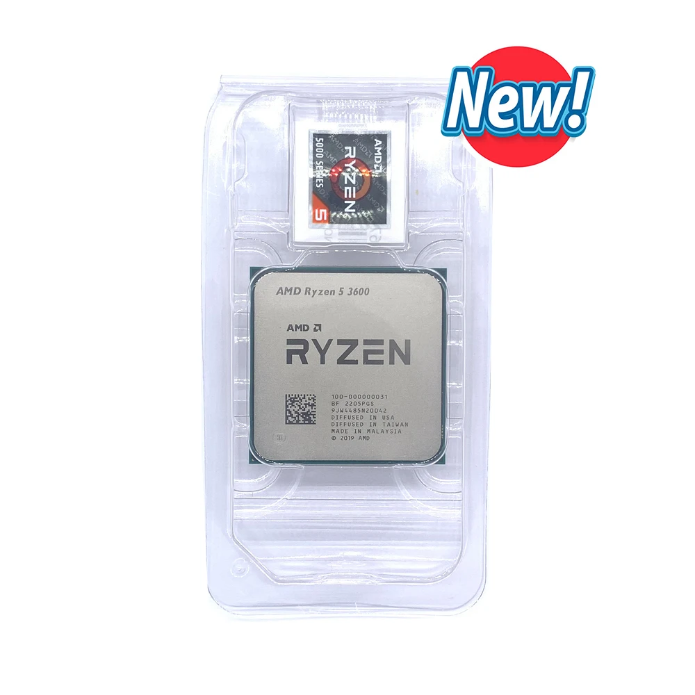 Ghz Cpu Amd Ryzen 3600 Box New AMD Ryzen 3600 R5 3600 GHz Six-Core