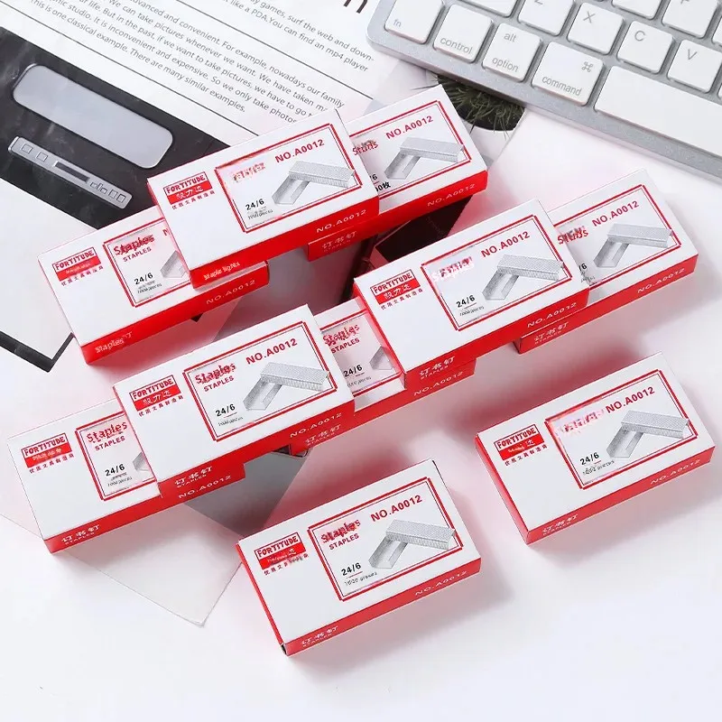 Universal Type 12 Staple Booklet Stapler Machine Staples 24/6 Pack Bookbinding Supplies Stationery Office Accessories