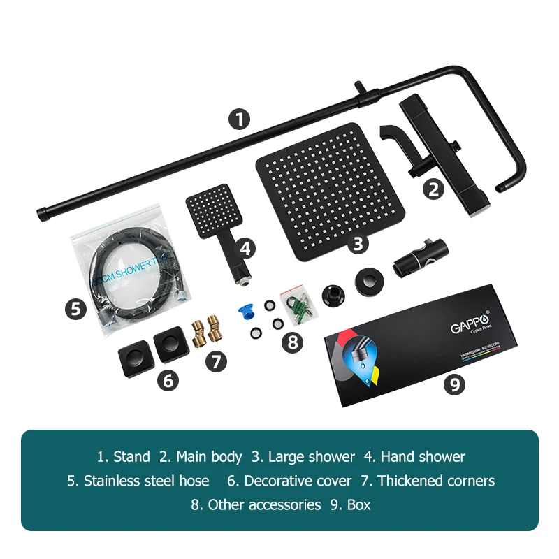 Bathroom Faucet Bathroom Shower Faucet Set Thermostatic Mixing Valve GAPPO Shower Faucets Thermostatic Faucet For Bathroom Mixer Waterfall Faucet Shower Thermostat Tap Rainfall