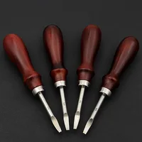 Leather Common Edge Beveler Skiving Craft Keen Edge Cutting Tool for Beveling V-shaped Blade with Rounded Center Taking The Edge 5