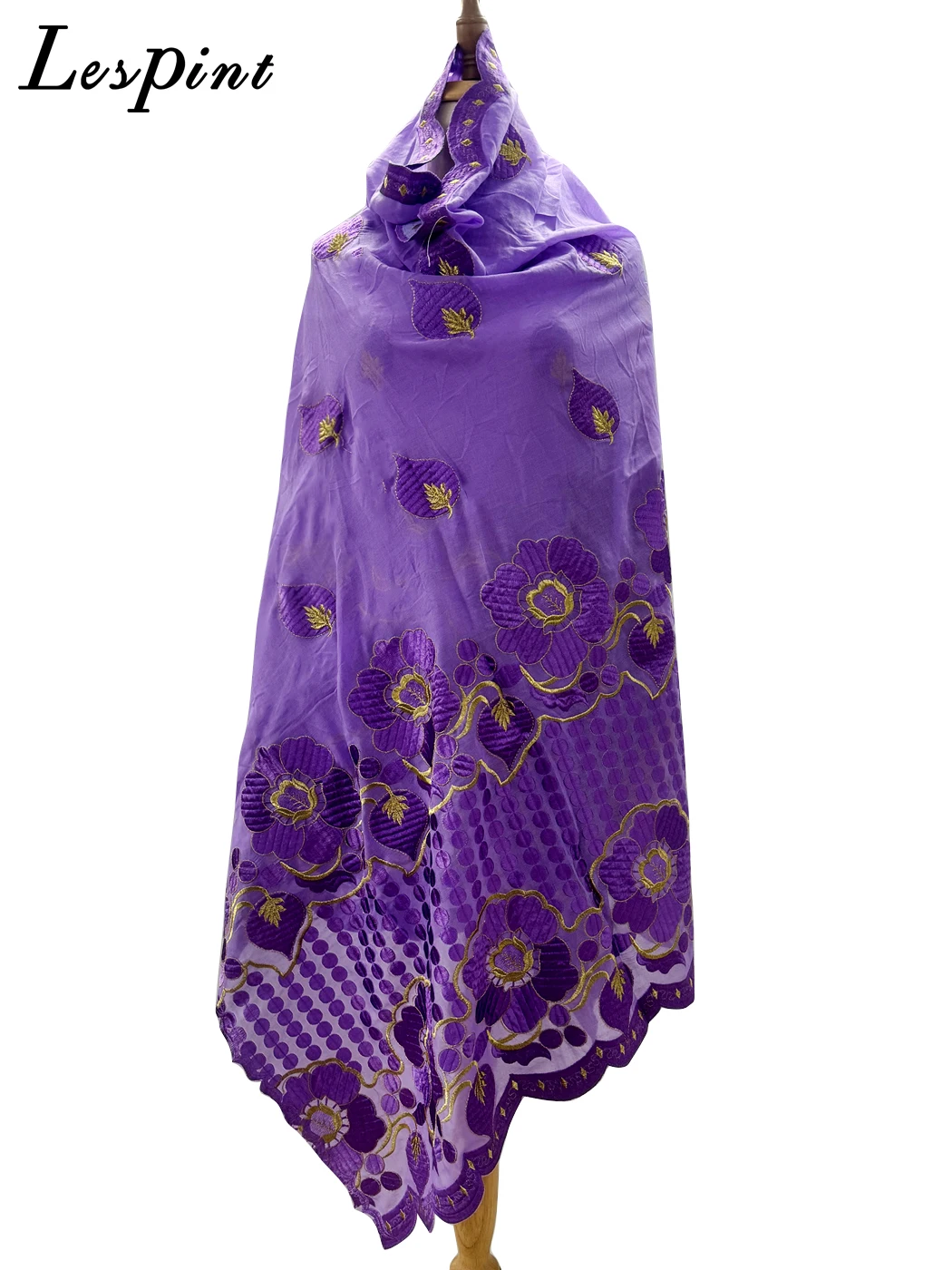 African Cotton Scarf For Women Embroidery Diamonds Loose Fabric Muslim Prayer Sets Large 210x110cm Shawl Hijabs Scarves Wraps
