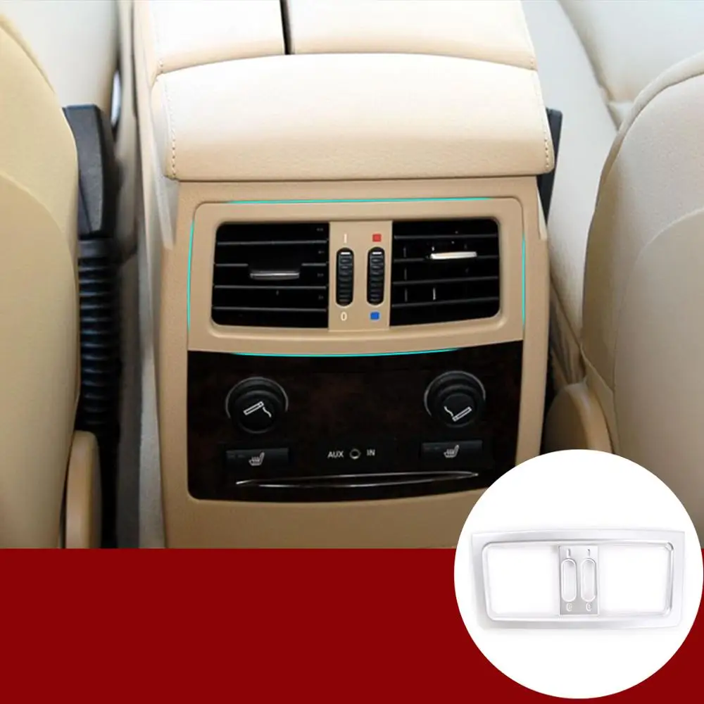 

ABS Car Styling Texture Rear Air Conditioning Outlet Trim for BMW 5 Series E60 2004-2010 Car Interior Accessories 2 Styles