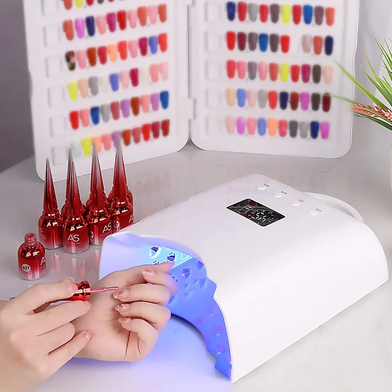 Rechargeable Nail UV Lamp 78W Wireless Gel Polish Dryer Pedicure Manicure Light Cordless LED Machine UV Light for Nails 2
