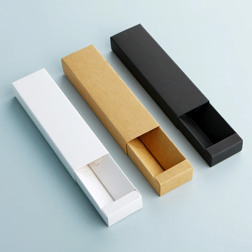 50/100 Teile/los 5/10/15 ml Leere Parfüm Flasche Box Kraft Weiß Schwarz Papier Box Parfüm flaschen Paket Box Drucken LOGO Zahlen Extra – Detail 8