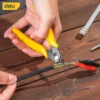 Deli 4.5inch Non-slip Handle Wire Cutting Tools Plastic Cutting Nippers Multi Function Electrician Repairing Pliers Hand Tool 3